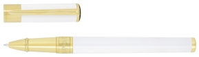 Roller S.T. Dupont D-Initial Pearl White Golden