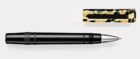 Roller Tibaldi Perfecta Rich Black and LP Vinyl Yellow