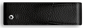 Estuche Caran d'Ache 2 Piezas Piel Leman Negro