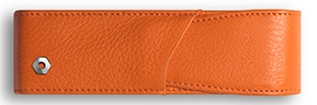Estuche Caran d'Ache 2 Piezas Piel Leman Azafrán