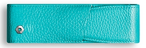 Estuche Caran d'Ache 2 Piezas Piel Leman Turquesa