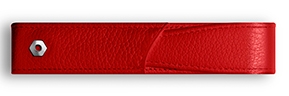 Estuche Caran d'Ache 1 Pieza Piel Leman Rojo