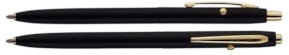 Bolígrafo Fisher CH4B Shuttle Negro Mate Oro