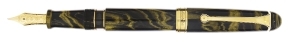 Pluma Aurora 88 Ebonite Marbled Yellow GT Limited Edition