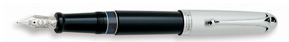 Pluma Aurora 88 Cromo/Negra Big 806