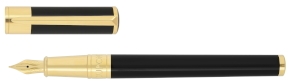 Pluma S. T. Dupont D-Initial Negro-Oro