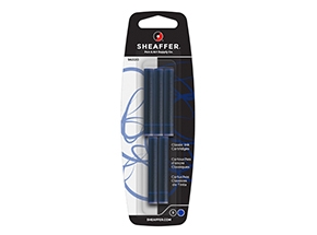 Cartuchos Sheaffer Azul Lavable Deluxe