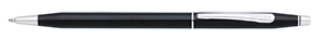 Bolígrafo Cross Century Classic Laca Negra/Rodio