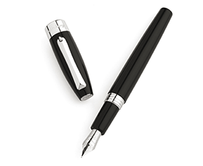 Pluma Montegrappa Fortuna Negro/Paladio